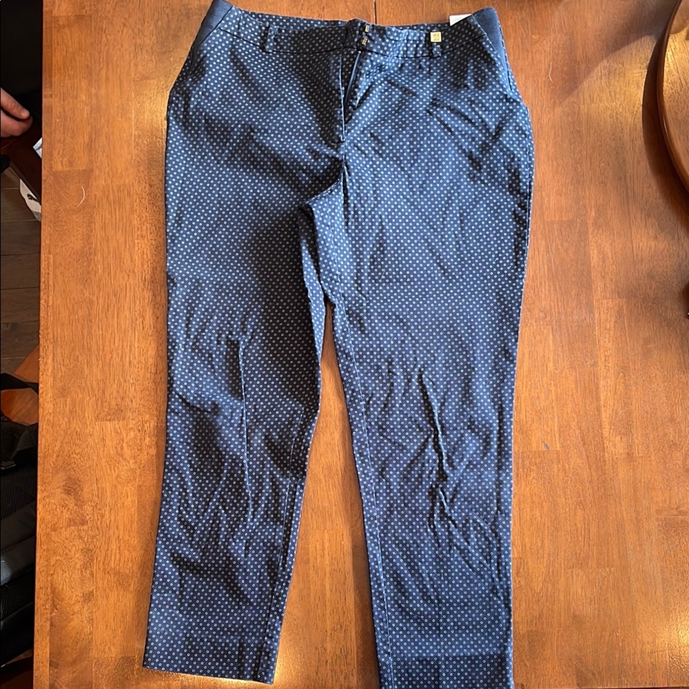 Women’s Anne Klein Blue Polka Dot Pants